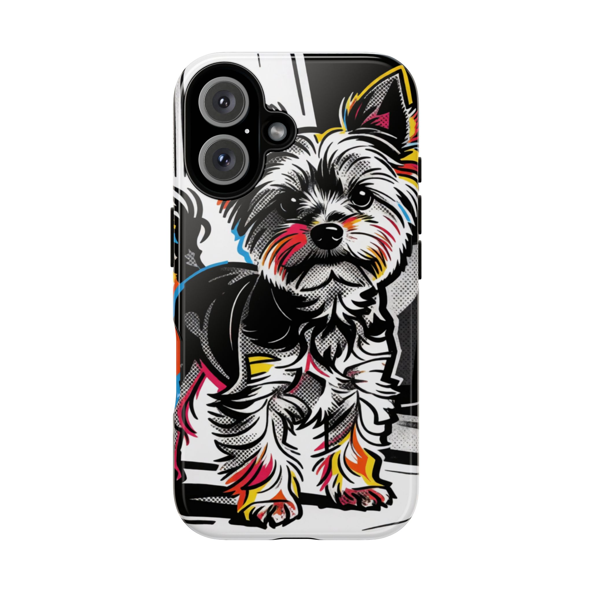 Yorkie Pop Art Phone Case — Colorful Yorkshire Terrier Protective Cover