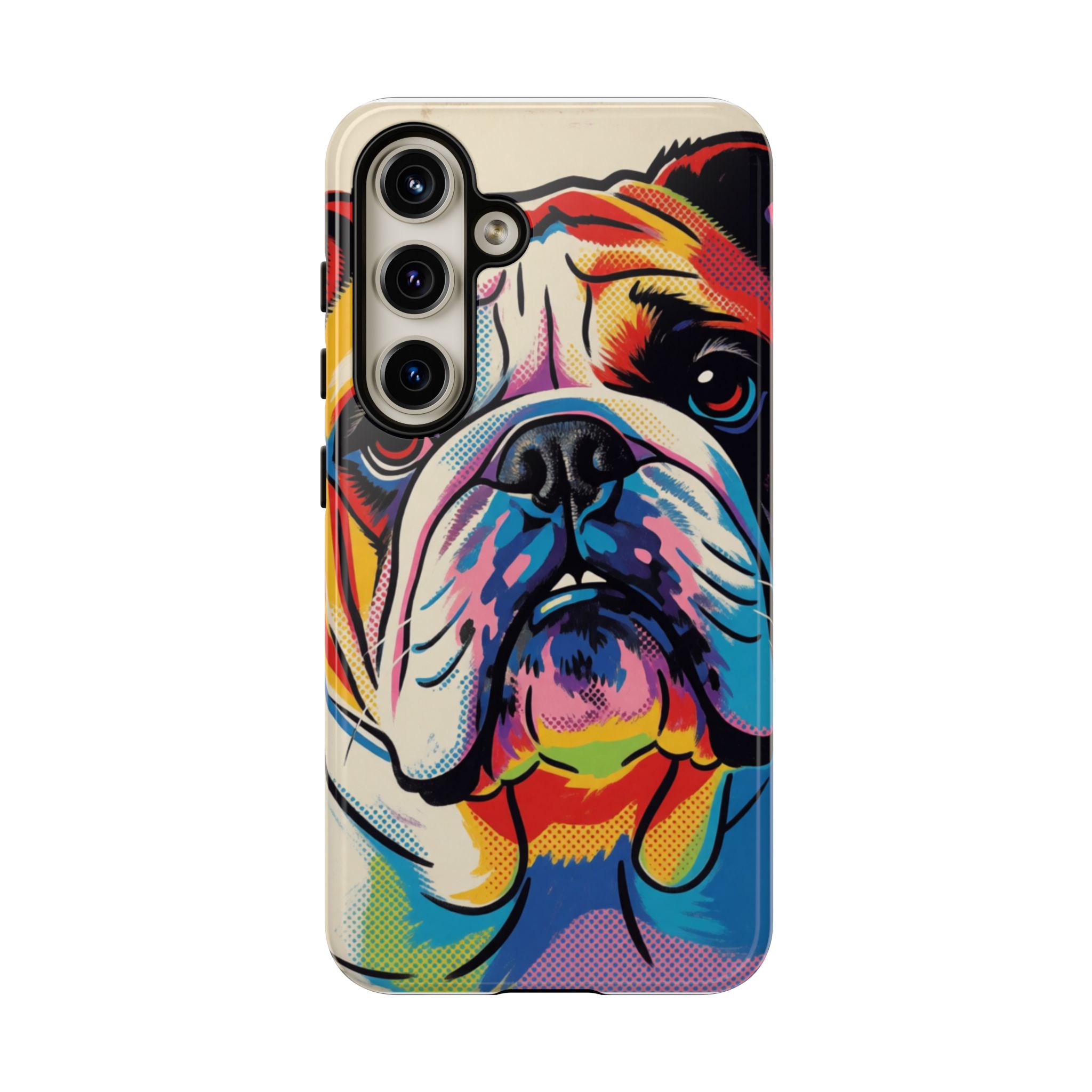 Bulldog Pop Art Phone Case — Colorful Protective Tough Case
