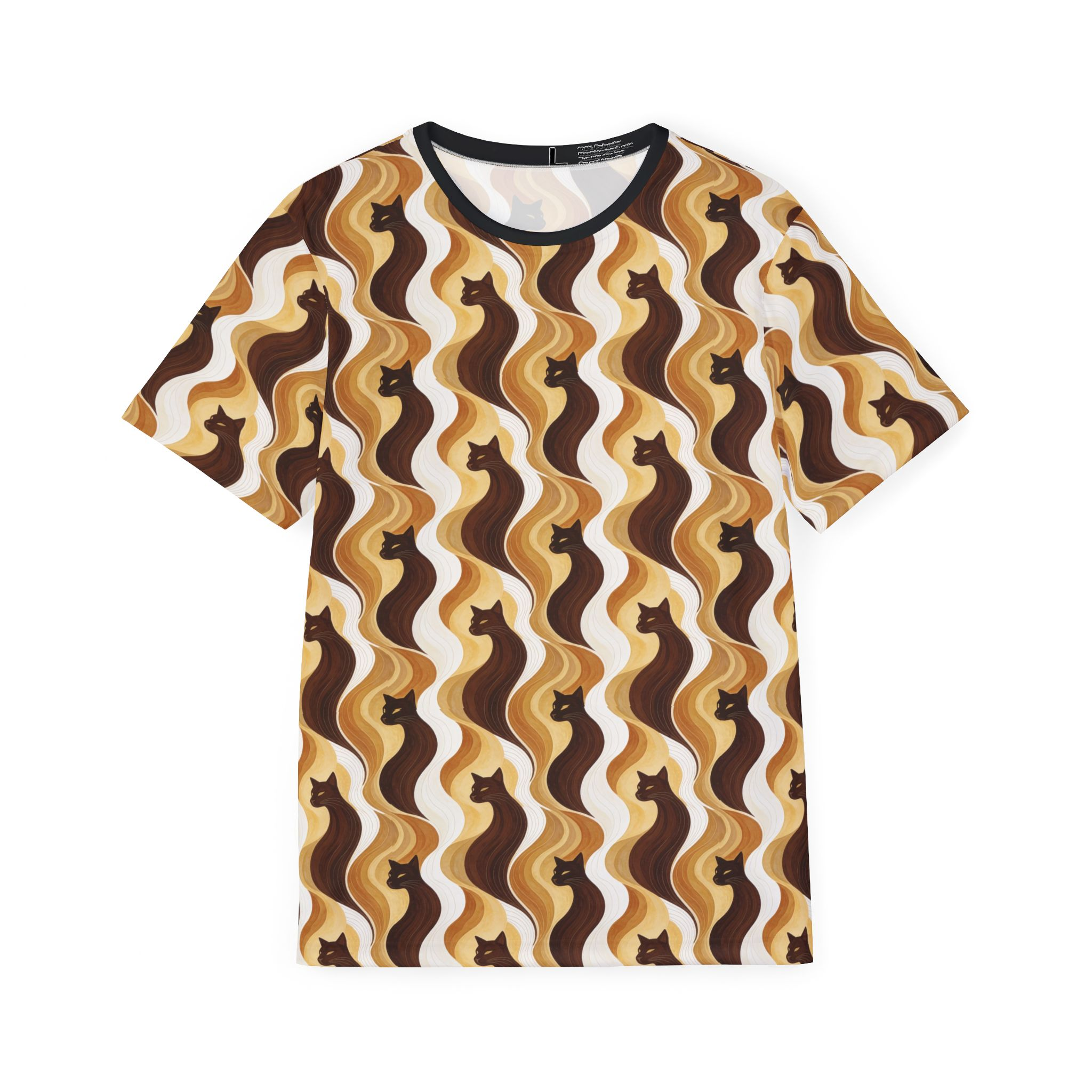 Men's Jersey — Retro Brown Wavy Squirrel All-Over Print