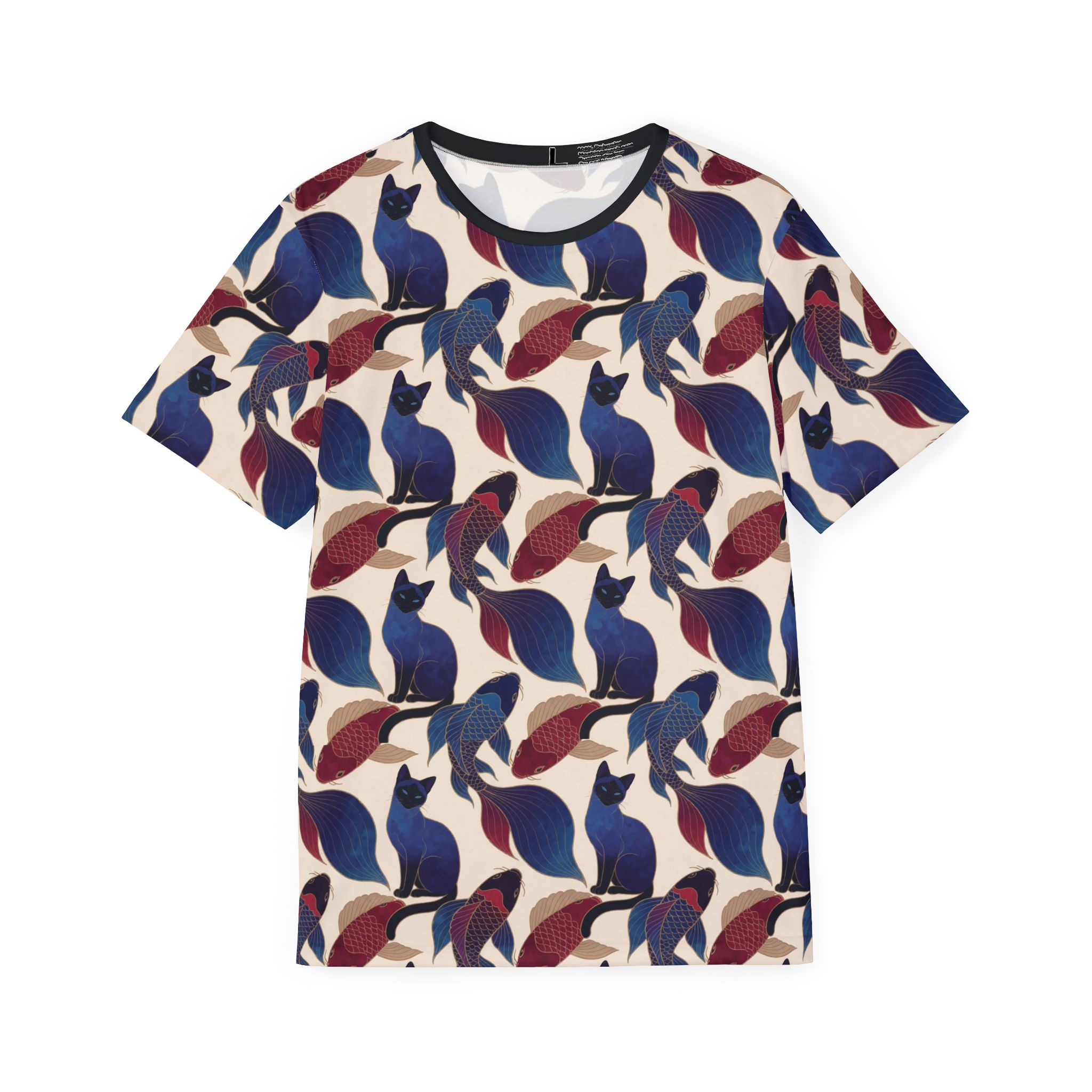 Men’s Cat Print Sports Jersey